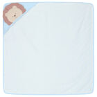 منشفة بطبعة باللون الأزرق والأبيض, 2, hi-res